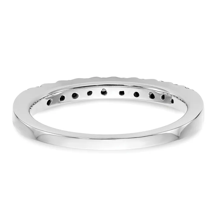 Goldia 030ct CZ Solid Real 14K White Gold Wedding Wedding Band Ring Rings