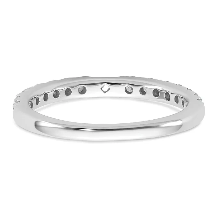Goldia 14k White Gold 12 Ct Lab Grown Diamond VSSI G Peg Set Engagement Ring Rings