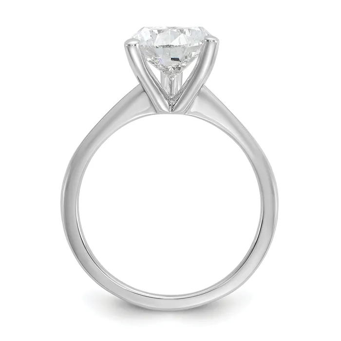 Goldia 14k White Gold 3 Ct Lab Grown Diamond VSSI G Pear Solitare Engagement Ring Rings