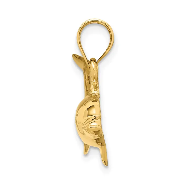 Goldia 14k Yellow Gold Dolphin Pendant PreStyled Sets