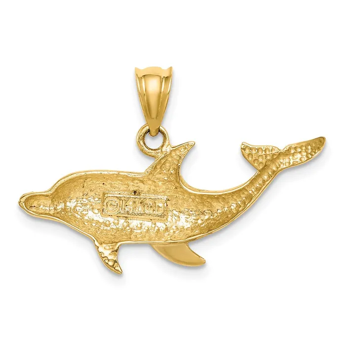 Goldia 14k Yellow Gold Dolphin Pendant PreStyled Sets