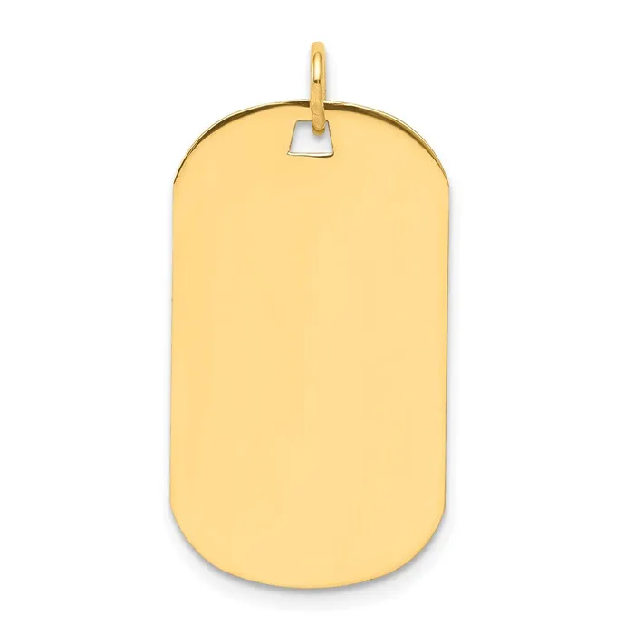 Goldia 14k Yellow Gold Plain 013 Gauge Engraveable Dog Tag Disc Charm Charm Necklaces Goldia 14k Yellow Gold Plain 013 Gauge Engraveable Dog Tag Disc Charm Charm Necklaces