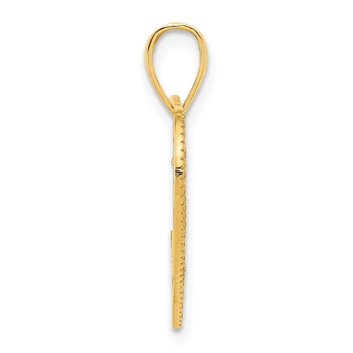Goldia 14k Yellow Goldy Fancy Heart Pendant Necklaces