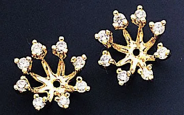 goldiaca Earrings 14k AAA Diamond Earring Jacket