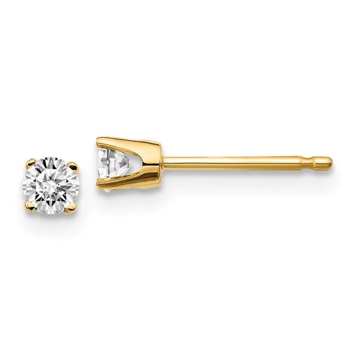 goldiaca Earrings 14ky 20ct I2 K L Diamond Stud Push on Post Earrings