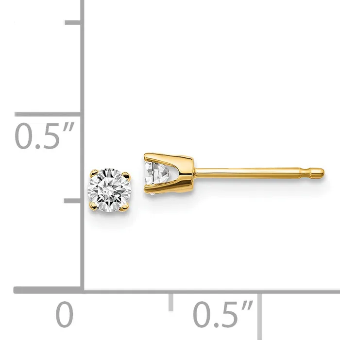 goldiaca Earrings 14ky 20ct I2 K L Diamond Stud Push on Post Earrings