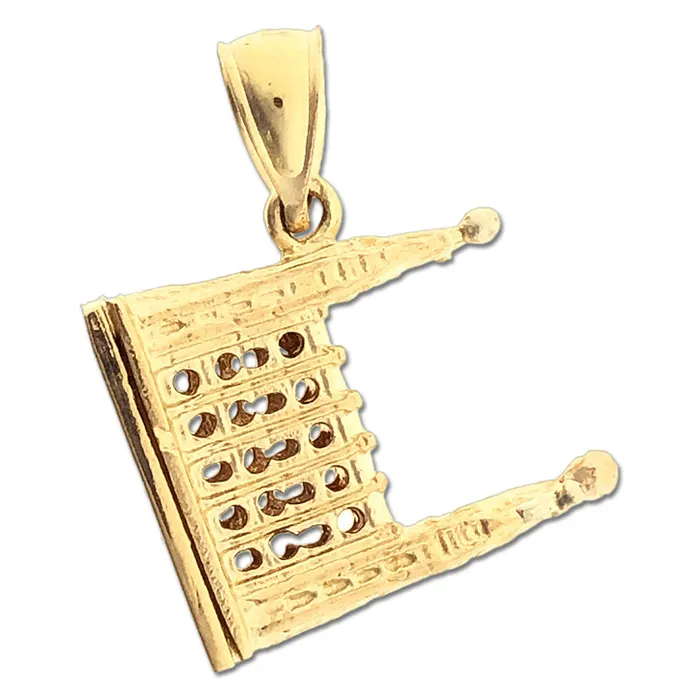 Goldia Charm Necklaces 14K Gold 3D Mormon Temple Charm
