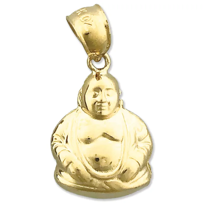 Goldia Charm Necklaces 14K Gold Buddha Charm