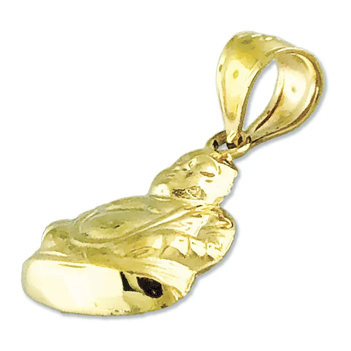 Goldia Charm Necklaces 14K Gold Buddha Charm