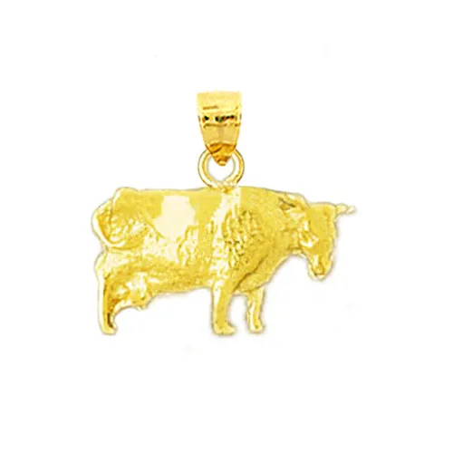 Goldia Charm Necklaces 14K Gold Cow Charm