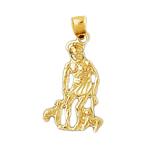 Goldia Charm Necklaces 14K Gold Saint Lazarus Charm