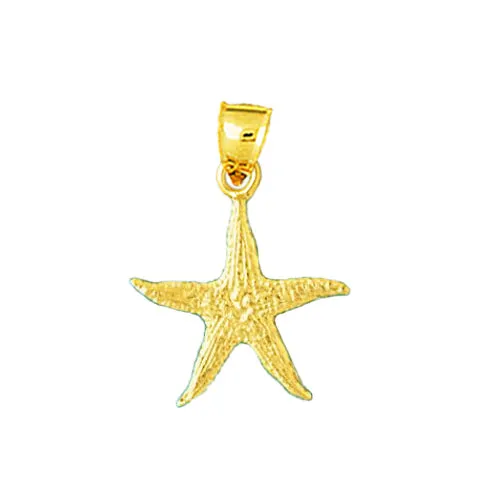 Goldia Charm Necklaces 14K Gold Starfish Sealife Charm