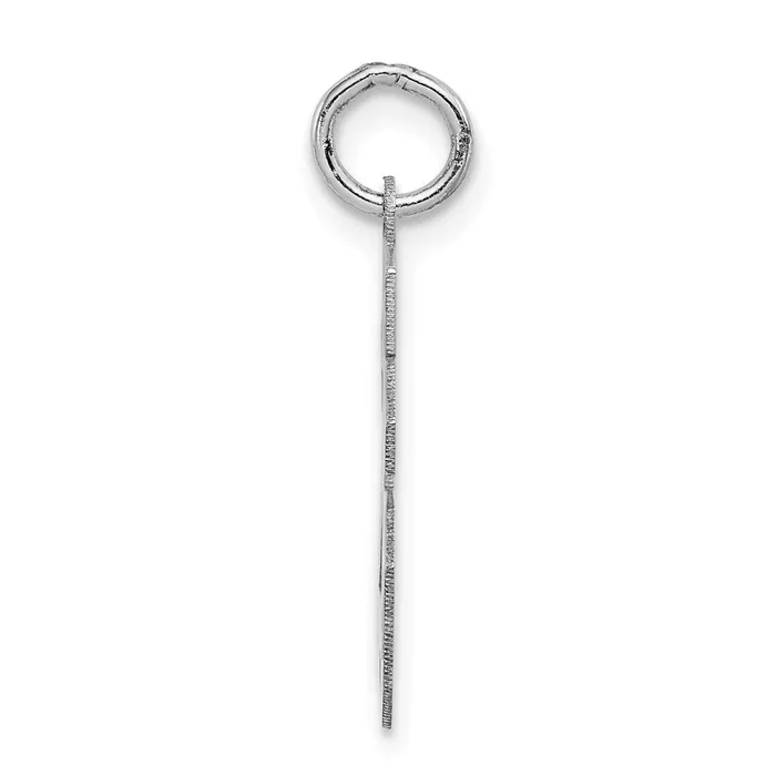 Goldia Charm Necklaces 14k White Goldw Small Satin Number 26 Charm