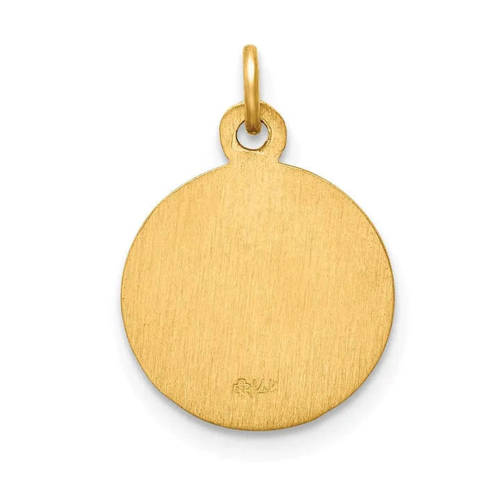 Goldia Charm Necklaces 14k Yellow Gold Our Lady of Perpetual Help Medal Charm