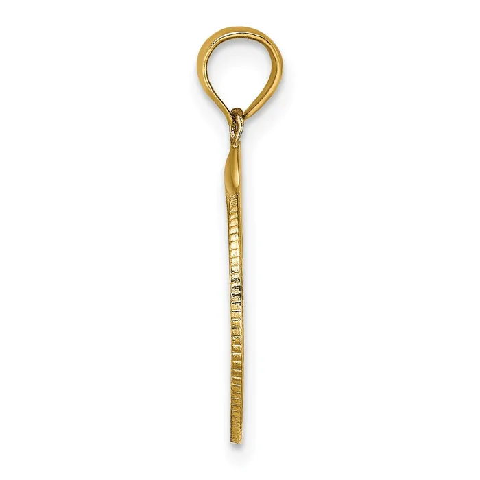 Goldia Charm Necklaces 14k Yellow Gold Polished OCEAN CITY w Dolphin Charm