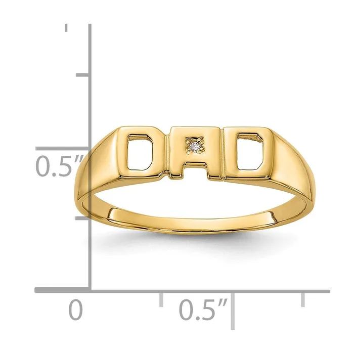 Goldiacom 14K Yellow Gold AAA Real Diamond mens ring Rings