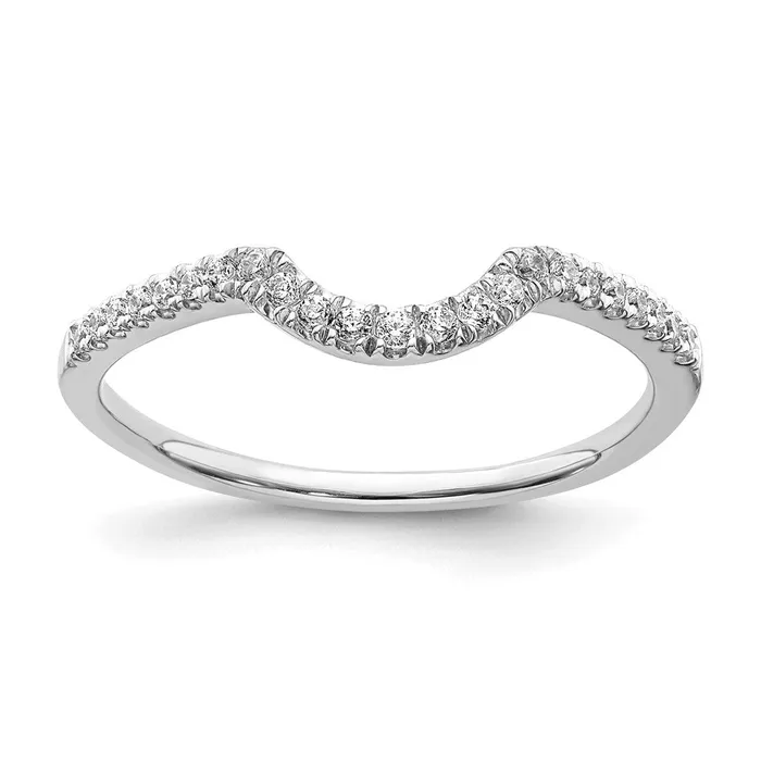 Goldiacom Rings 1 Ct Natural Diamond Halo Bridal Engagement Ring Set in 14K White Gold
