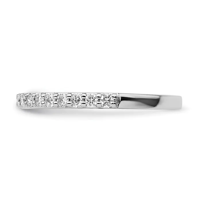 Goldiacom Rings 14K White Gold Real Diamond Band