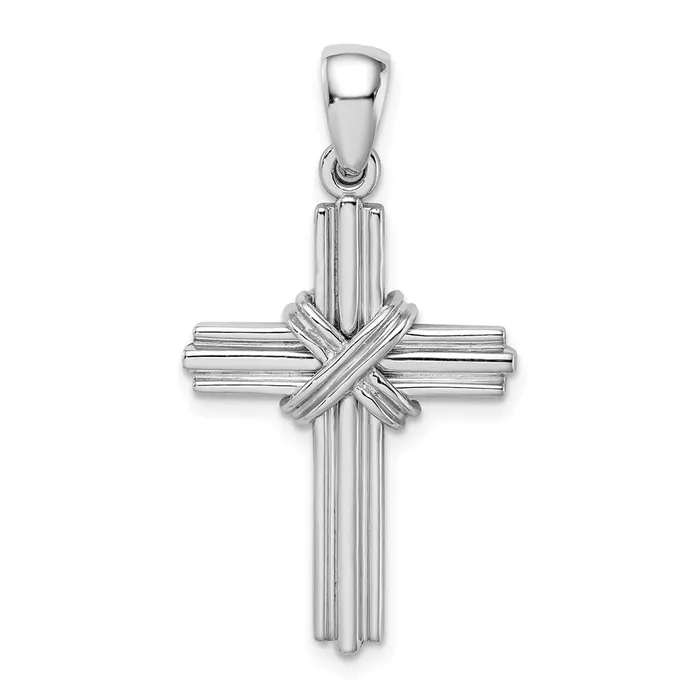 Goldia Necklaces 14k White Gold Passion Cross Pendant