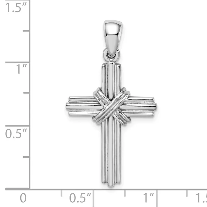 Goldia Necklaces 14k White Gold Passion Cross Pendant