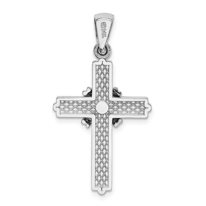Goldia Necklaces 14k White Gold Passion Cross Pendant