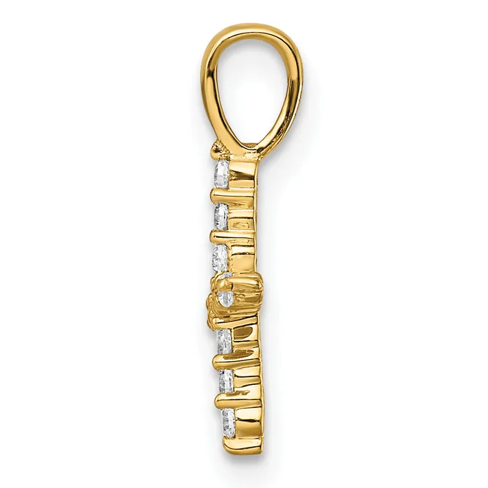 Goldia Necklaces 14k Yellow Gold 18 Ct Lab Grown Diamond VSSI G Letter X Initial Pendant