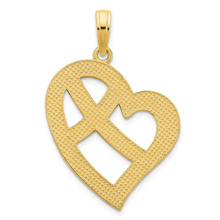 Goldia Necklaces 14k Yellow Gold Fancy Heart Pendant