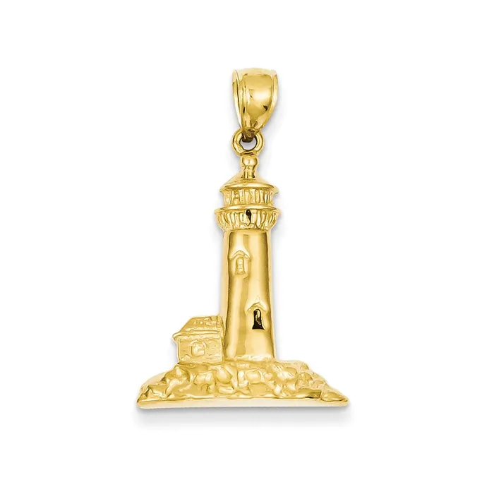 Goldia PreStyled Sets 14k Yellow Gold Lighthouse Pendant