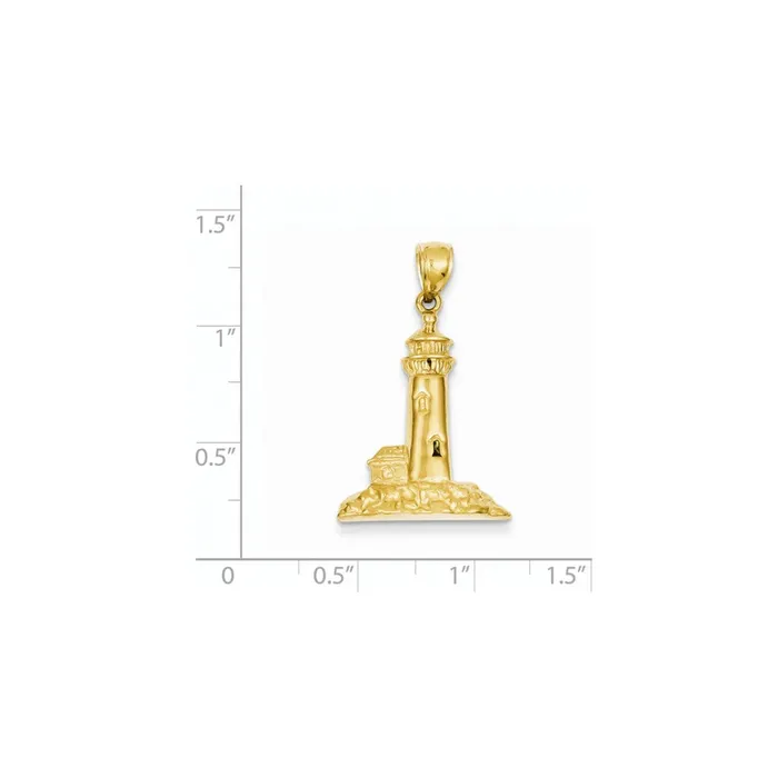 Goldia PreStyled Sets 14k Yellow Gold Lighthouse Pendant