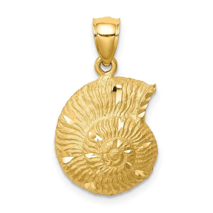 Goldia PreStyled Sets 14k Yellow Gold Shell Pendant