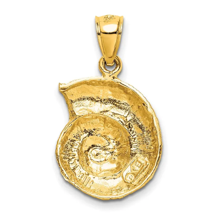 Goldia PreStyled Sets 14k Yellow Gold Shell Pendant
