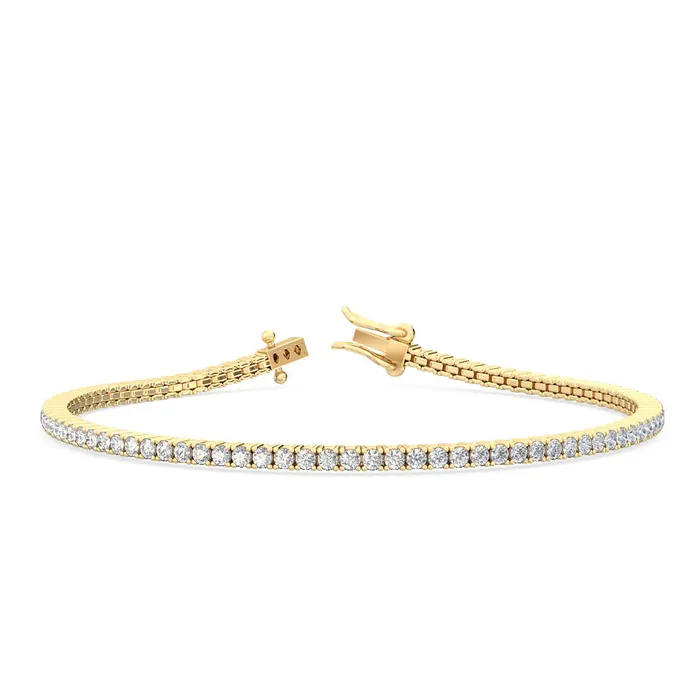 Goldia PreStyled Sets 30 ct tw Classic FourProng Natural Diamond Tennis Anklet in 18K Yellow Gold Goldia PreStyled Sets 30 ct tw Classic FourProng Natural Diamond Tennis Anklet in 18K Yellow Gold