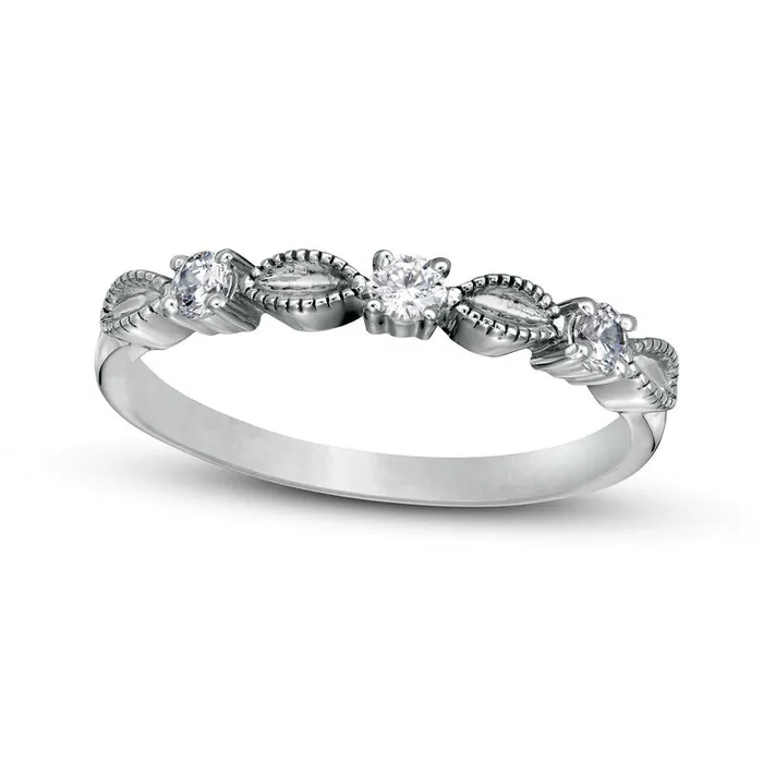 Goldia Rings 017 CT TW Natural Diamond Antique VintageStyle Alternating Anniversary Band in Sterling Silver Goldia Rings 017 CT TW Natural Diamond Antique VintageStyle Alternating Anniversary Band in Sterling Silver