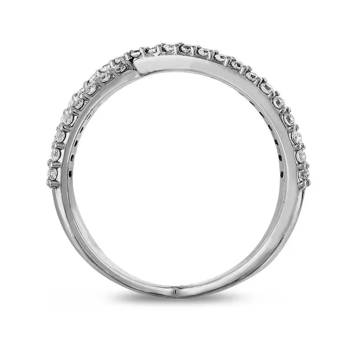 Goldia Rings 038 CT TW Natural Diamond Orbit Ring in Sterling Silver Goldia Rings 038 CT TW Natural Diamond Orbit Ring in Sterling Silver