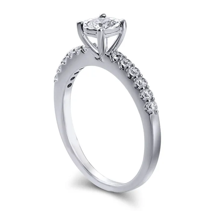 Goldia Rings 050 CT TW Natural Diamond Engagement Ring in Solid 10K White Gold Goldia Rings 050 CT TW Natural Diamond Engagement Ring in Solid 10K White Gold