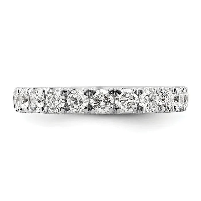 Goldia Rings 14k White Gold 1 Ct Lab Grown Diamond VSSI G Wedding Band Ring