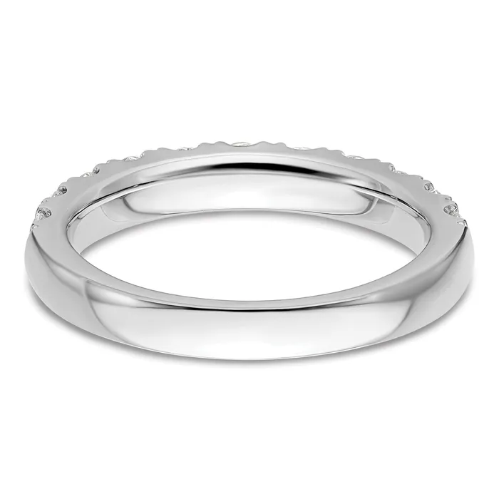 Goldia Rings 14k White Gold 1 Ct Lab Grown Diamond VSSI G Wedding Band Ring