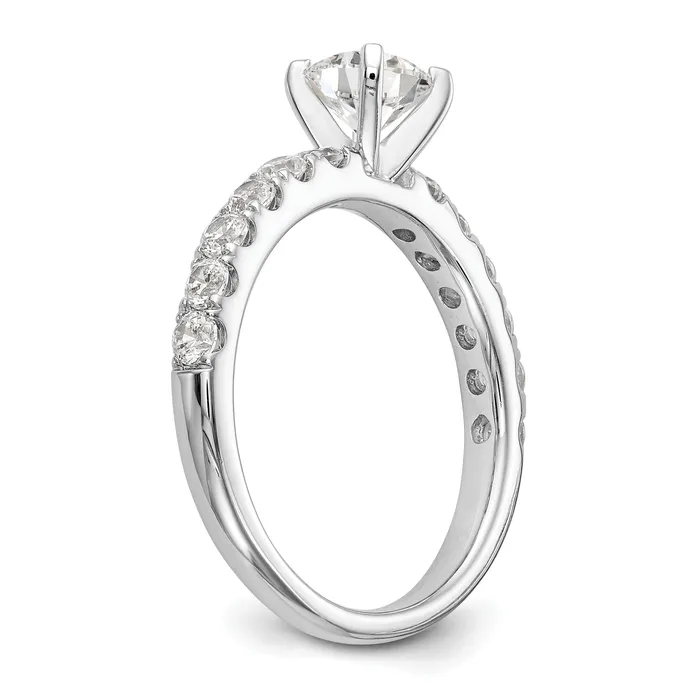 Goldia Rings 14k White Gold 58 Ct Lab Grown Diamond VSSI G Peg Set Engagement Ring