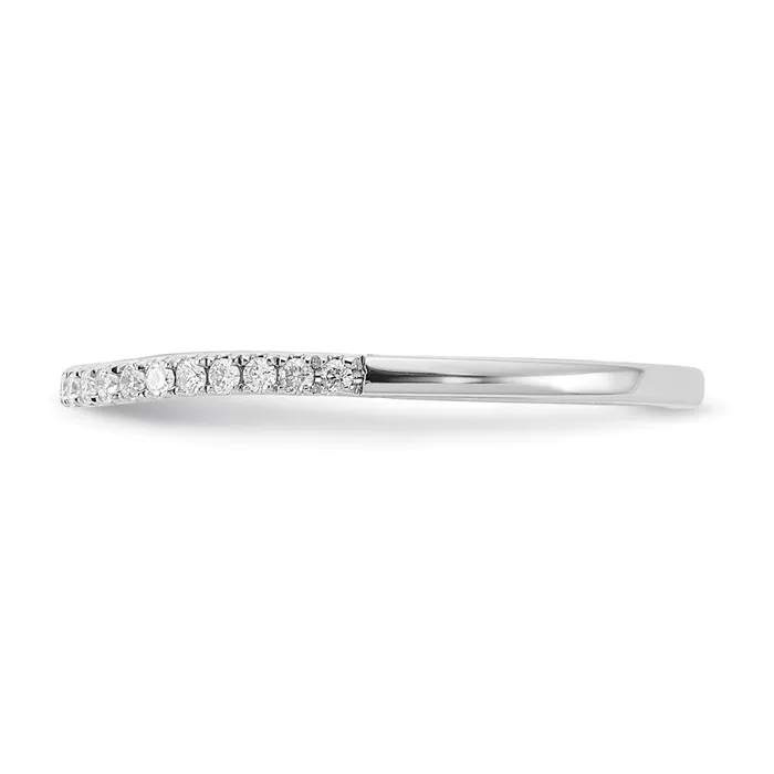Goldia Rings 14k White Gold Real Diamond Wedding Band