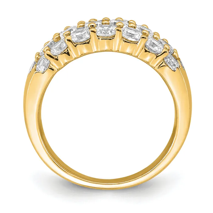 Goldia Rings 14k Yellow Gold 2 12 Ct Lab Grown Diamond VSSI Fashion Band Ring