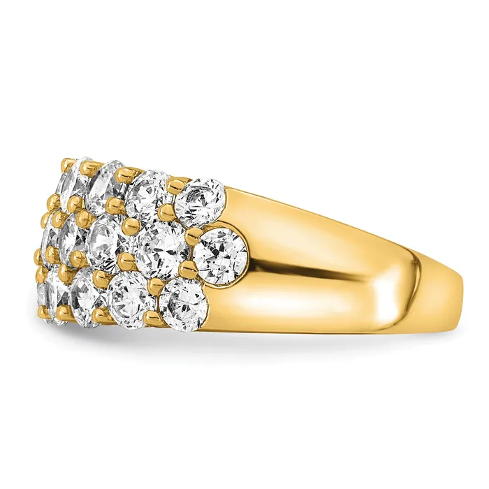 Goldia Rings 14k Yellow Gold 2 12 Ct Lab Grown Diamond VSSI Fashion Band Ring