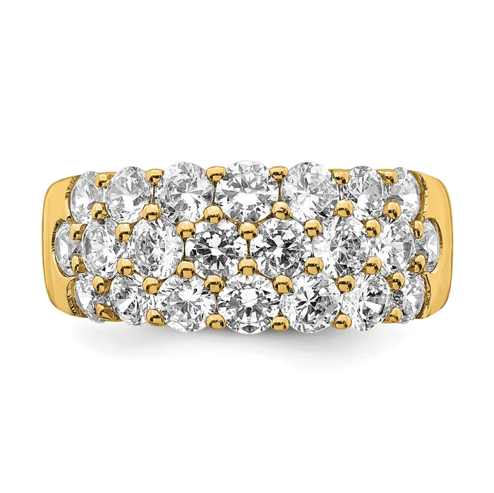 Goldia Rings 14k Yellow Gold 2 12 Ct Lab Grown Diamond VSSI Fashion Band Ring