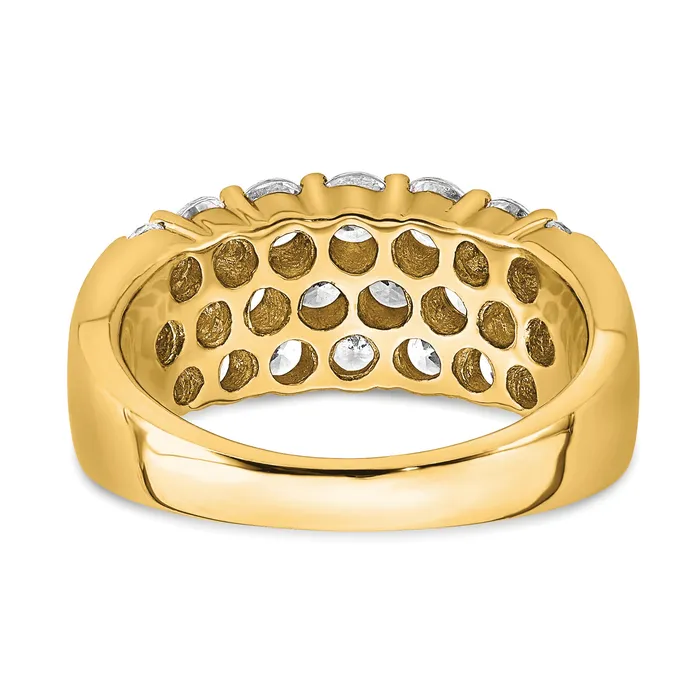 Goldia Rings 14k Yellow Gold 2 12 Ct Lab Grown Diamond VSSI Fashion Band Ring