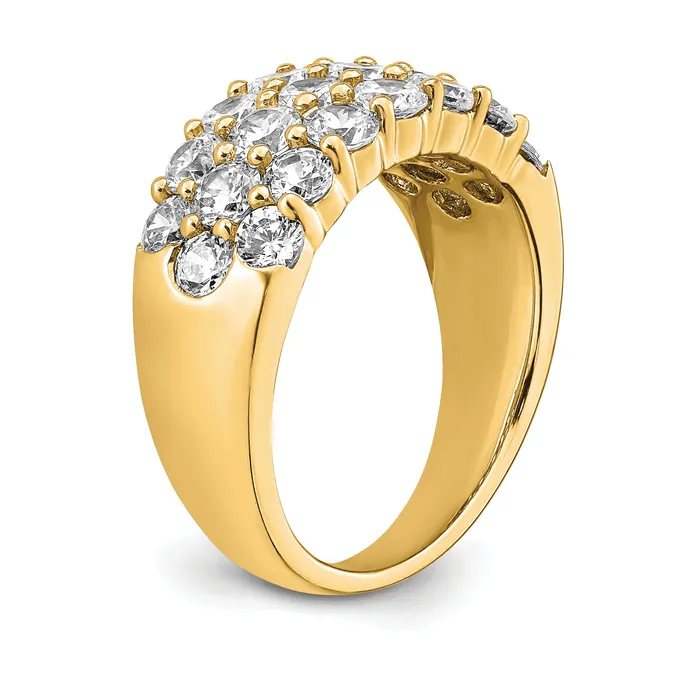 Goldia Rings 14k Yellow Gold 2 12 Ct Lab Grown Diamond VSSI Fashion Band Ring
