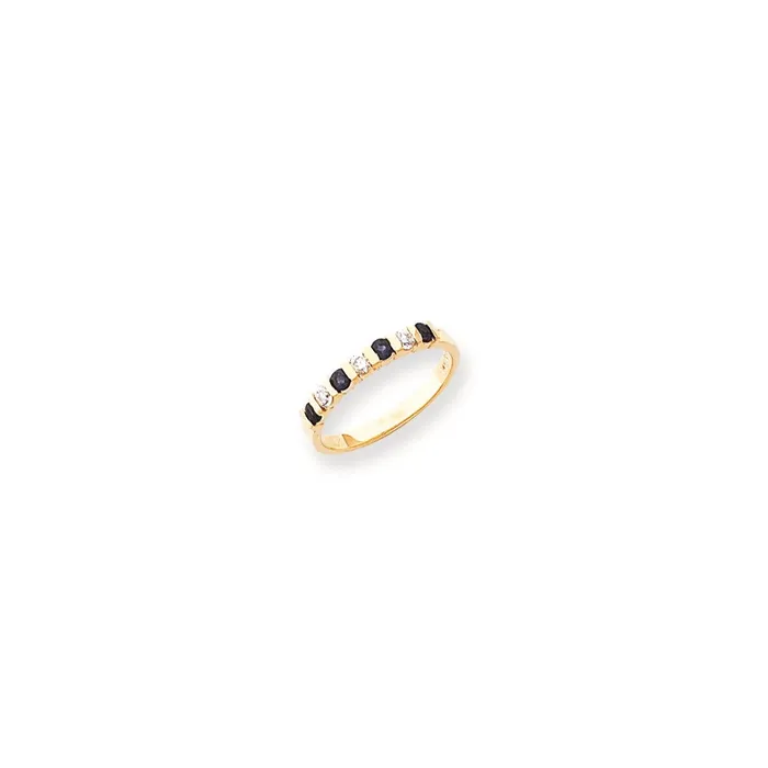 Goldia Rings 14k Yellow Gold 225mm Sapphire A Diamond Anniversary Band