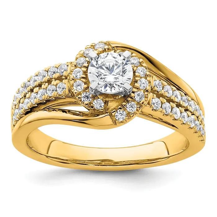 Goldia Rings 14k Yellow Gold 34 Ct Lab Grown Diamond VSSI G Round Engagement Ring Goldia Rings 14k Yellow Gold 34 Ct Lab Grown Diamond VSSI G Round Engagement Ring