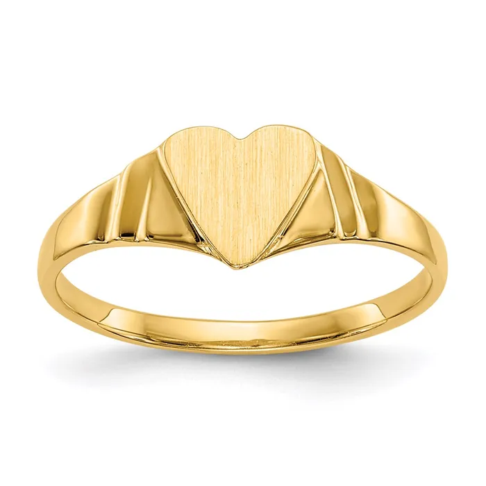 Goldia Rings 14K Yellow Gold Childrens Signet Ring