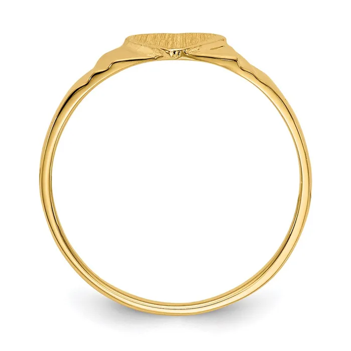 Goldia Rings 14K Yellow Gold Childrens Signet Ring