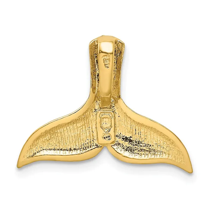 Goldia Rings 14k Yellow Gold Diamondcut Whale Tail Slide