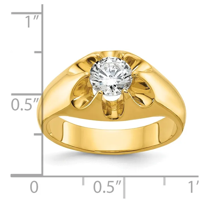 Goldia Rings 14k Yellow Gold Mens Diamond Ring Mounting